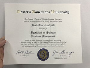 Western Governors University diploma, WGU degree ce