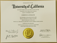The University of California degree sample，buy fa