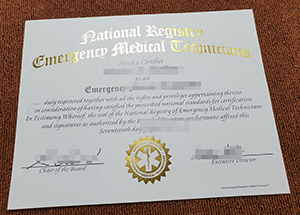 EMT Certificate, buy fake National registry emergen