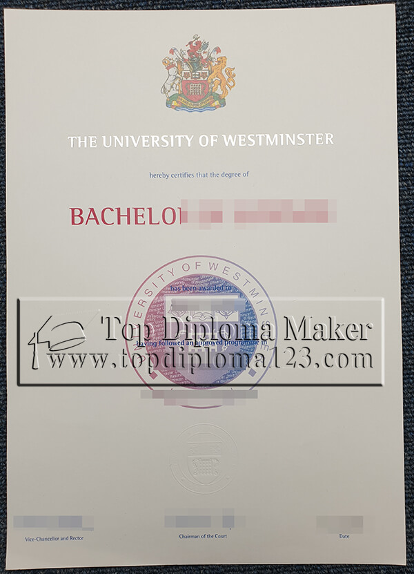 University of Westminster fake degree