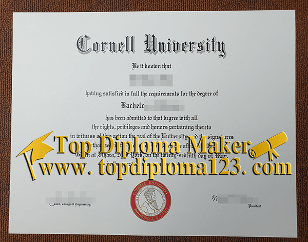  Cornell University fake degree sample