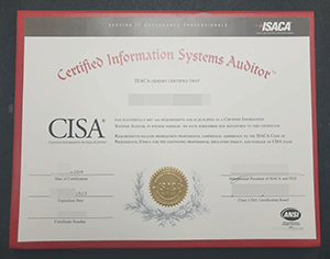 How to buy fake CISA certificate？buy Certified In
