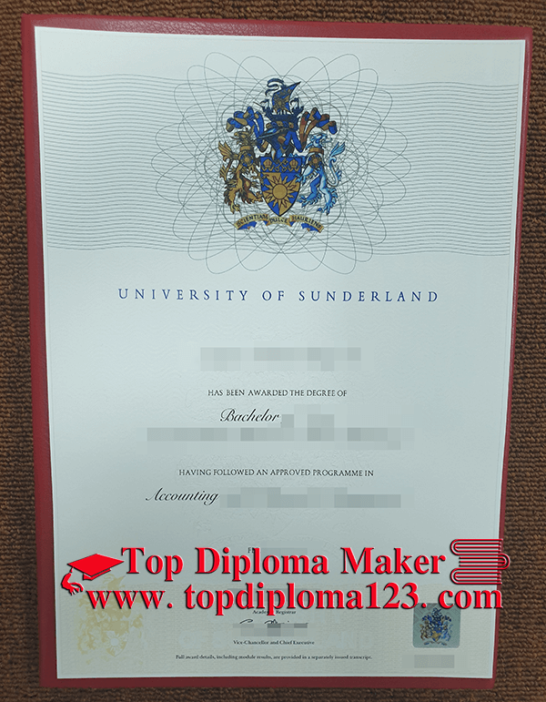  University of Sunderland Bachelor Fake degree