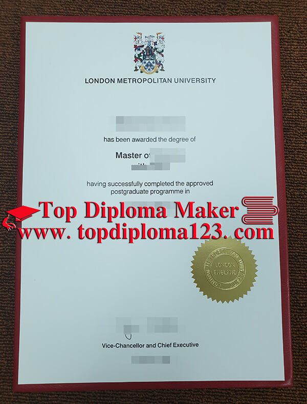 London Metropolitan university Fake Degree sample