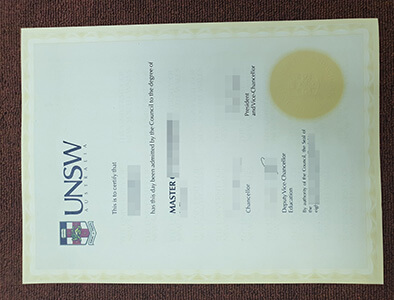 UNSW fake degree, I would like to replicate UNSW fa