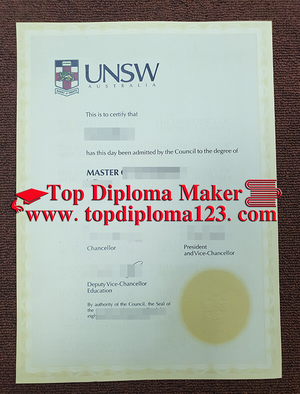 UNSW fake degree sample