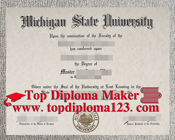 Buy a fake bachelors degree online,  fake Michigan State University diploma