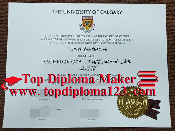 University Of Calgary Fake Degree sample