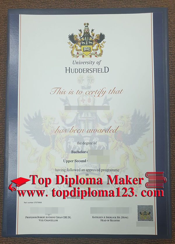University Of Huddersfield Fake Diploma sample