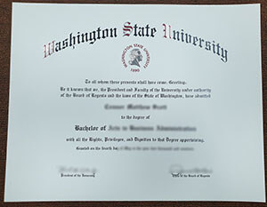  Washington State University（WSU）Degree sample,