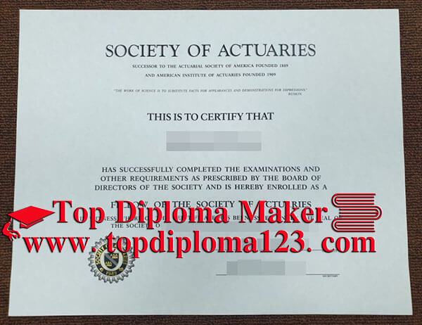 Make Fake SOA Certificate, Buy Fake Society of Actuaries Degree