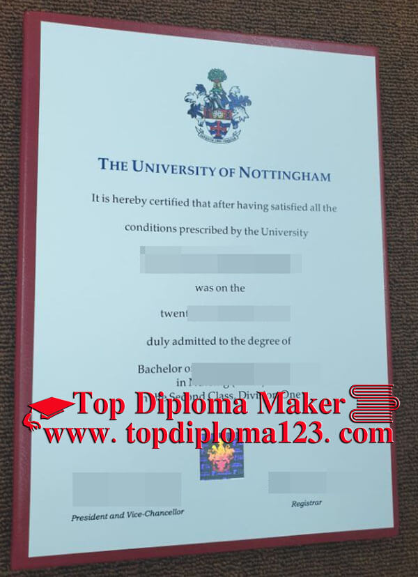 University of Nottingham fake diploma