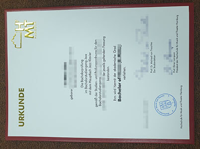 University of Music and Theatre Hamburg fake certif