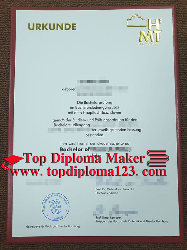 University of Music and Theatre Hamburg fake degree