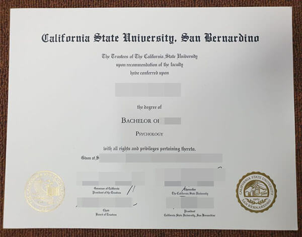 Where to get a fake CSUSB certificate？buy Califor
