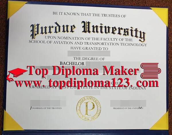 Fake Purdue University certificate