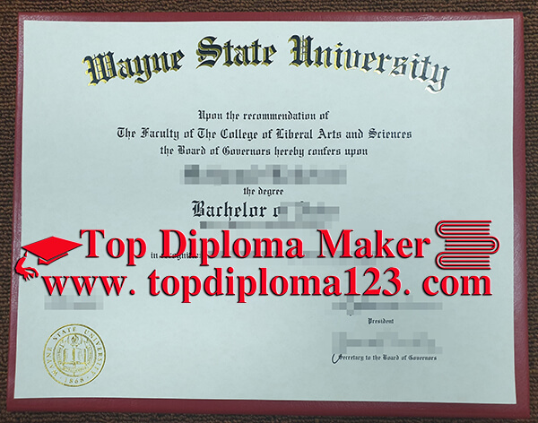  Fake Wayne State University  Diploma