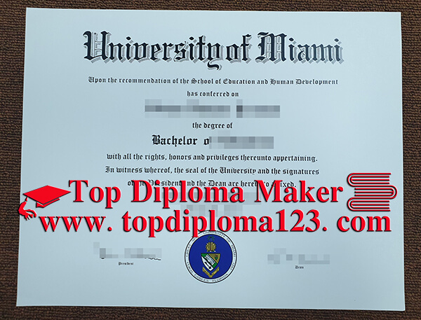 Fake University Of Miami Diploma