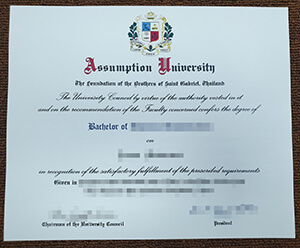 Buy fake bachelor degree from Assumption University