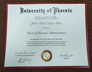 University of Phoenix fake Degree With bronzing pro