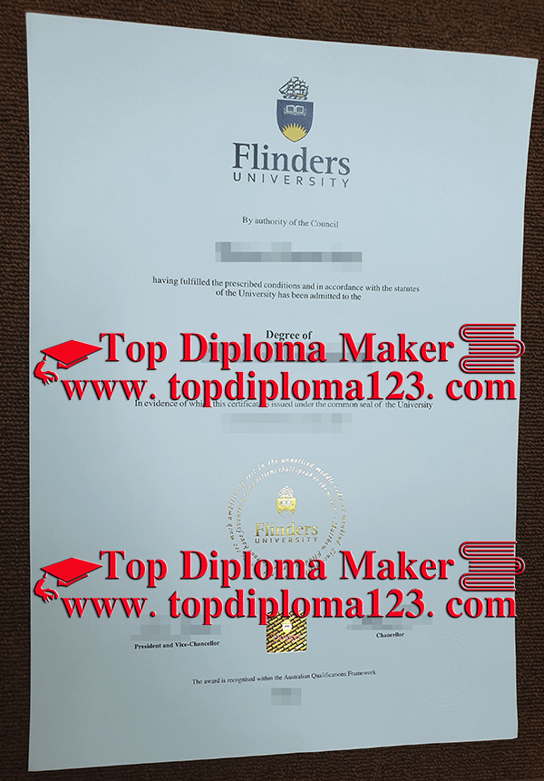  Flinders University degree  free sample from topdiploma123.com