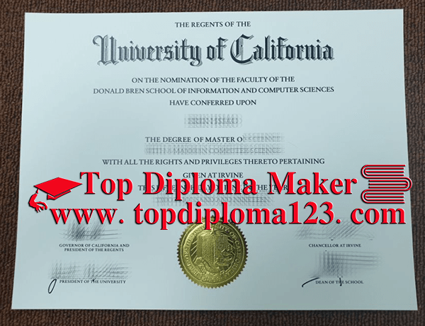  UC Irvine degree  free sample from topdiploma123.com