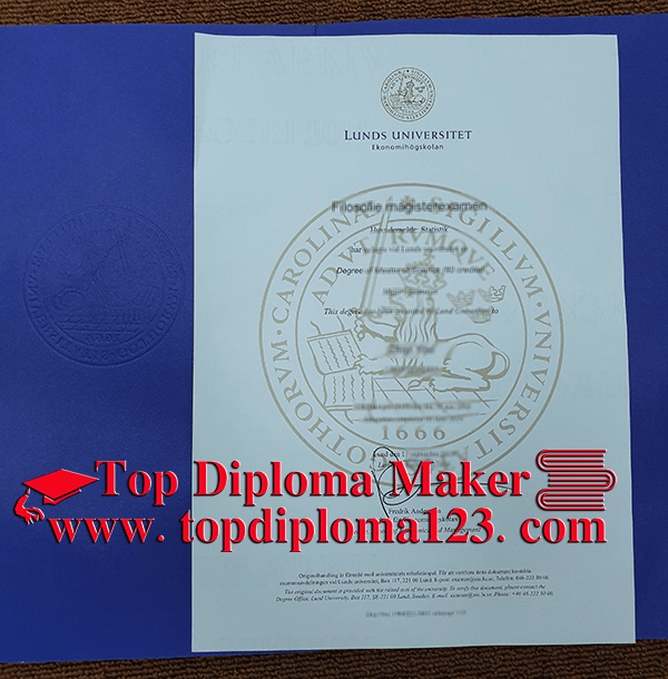 Lund University degree free sample from topdiploma123.com