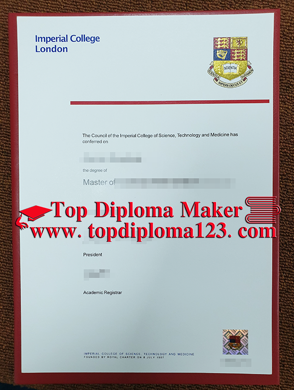  Imperial College London degree  free sample from topdiploma123.com