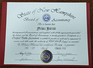 Can I buy fake State of New Hampshire CPA Certifica
