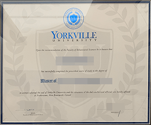 Buy Canada diploma, Fake Yorkville University degre