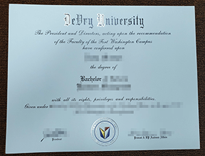 Where to buy fake DeVry University bachelor degree?