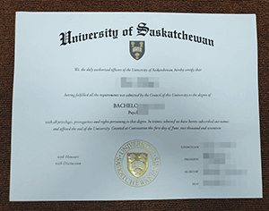 Fake University of Saskatchewan Bachelor of Arts de