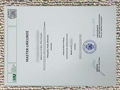 University of Munich fake degree sample