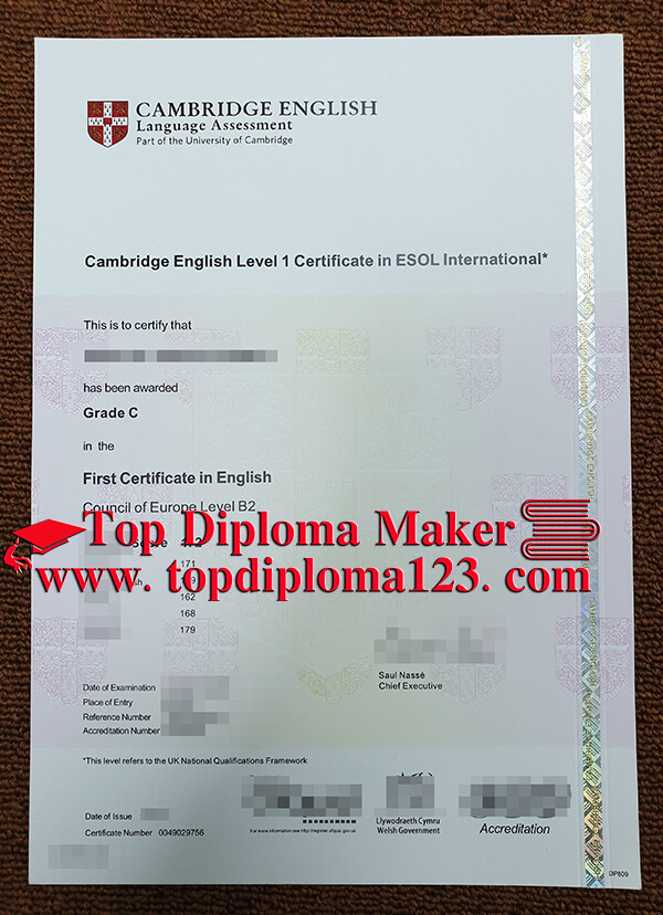 Cambridge English Level 1 Certificate In ESOL International 