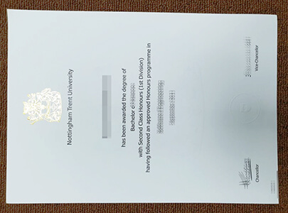 NTU fake certificate, buy fake Nottingham Trent Uni