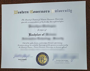 WGU Fake Degree Certificate For Sale