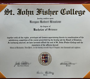 Buy a degree certificate, buy fake St. John Fisher 
