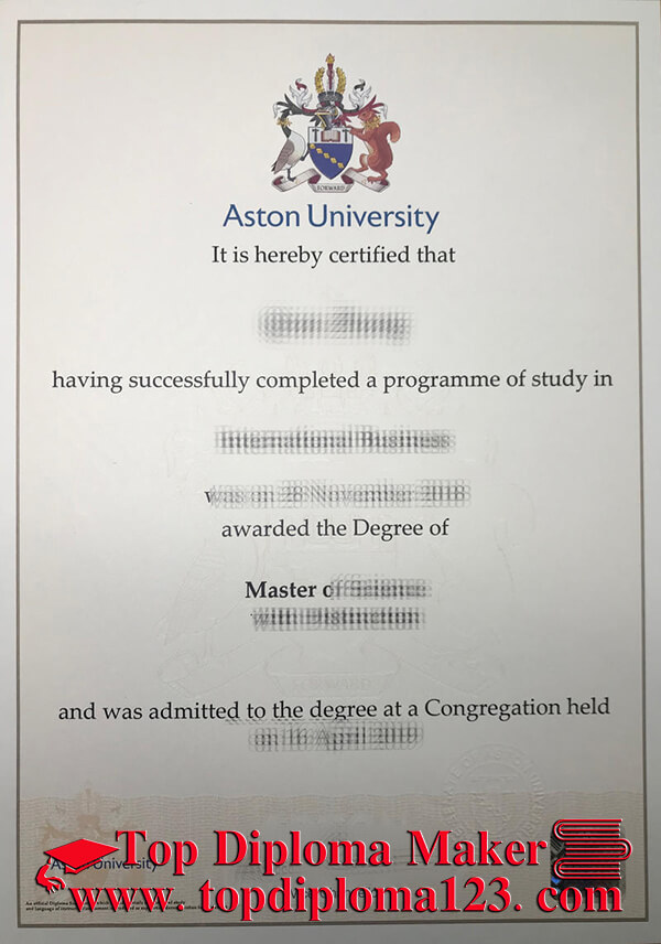  Aston University Master Degree