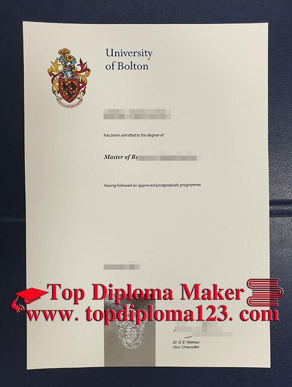 University of Bolton diploma