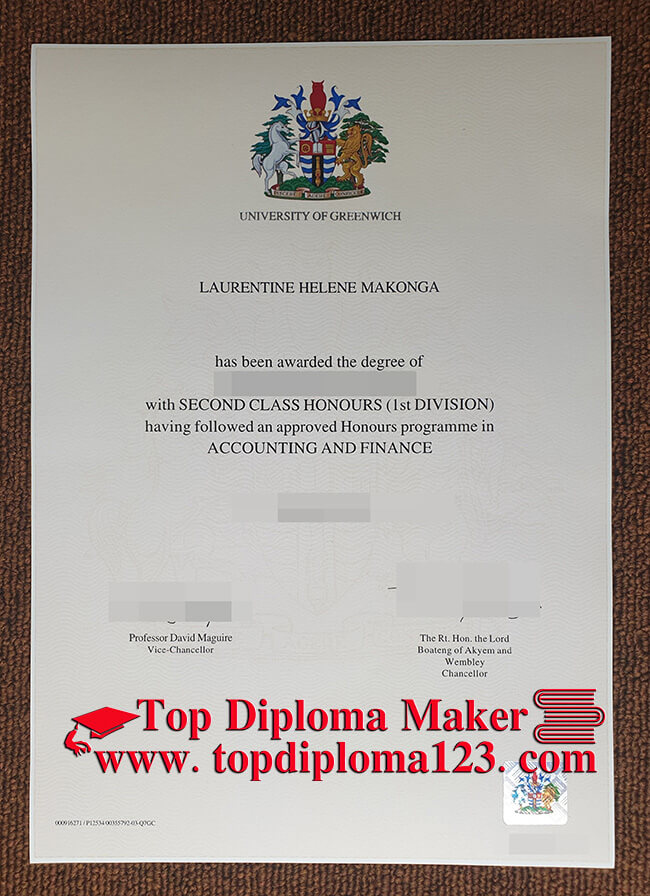 University of Greenwich degree, fake diploma