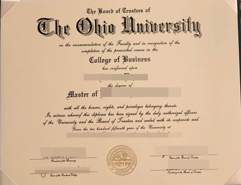 How to get a fake Ohio University diploma？