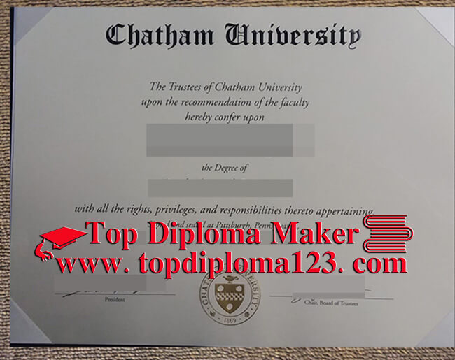 Chatham University diploma