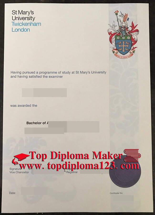 St Mary's University, Twickenham diploma