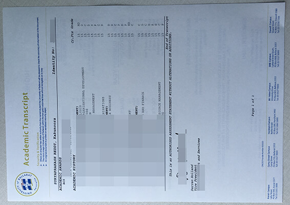 Buying fake University of Ballarat transcript, Buy 