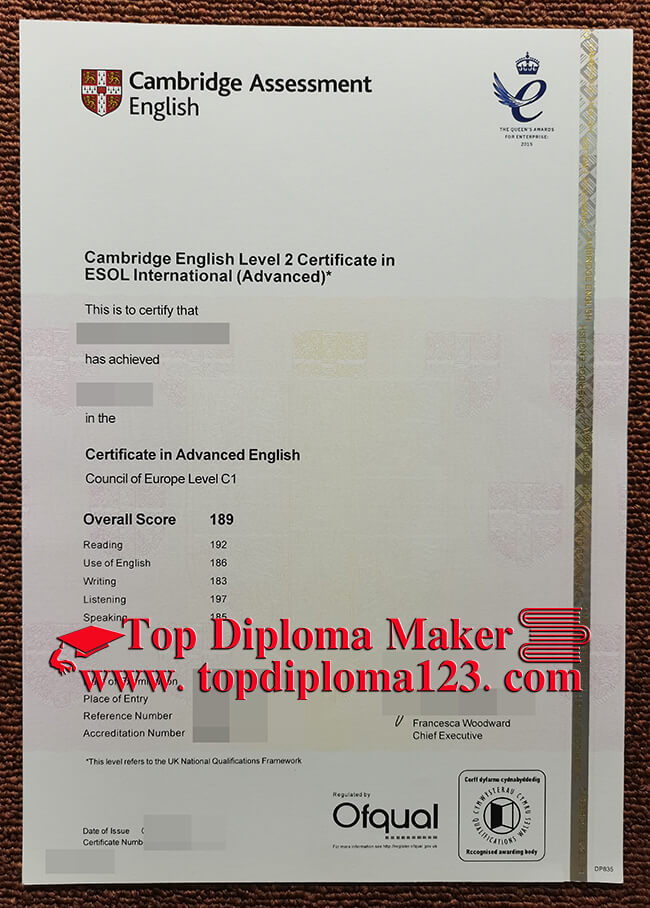 Cambridge CAE Certificate