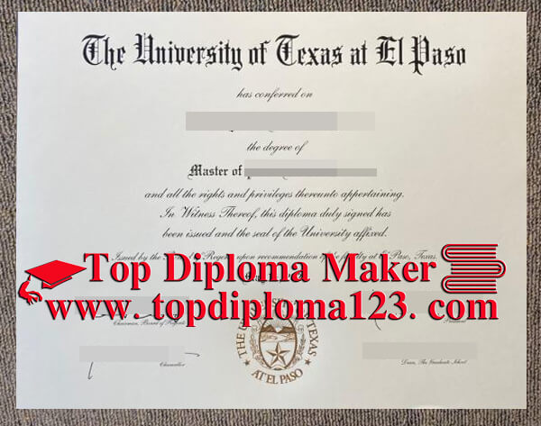 UTEP diploma