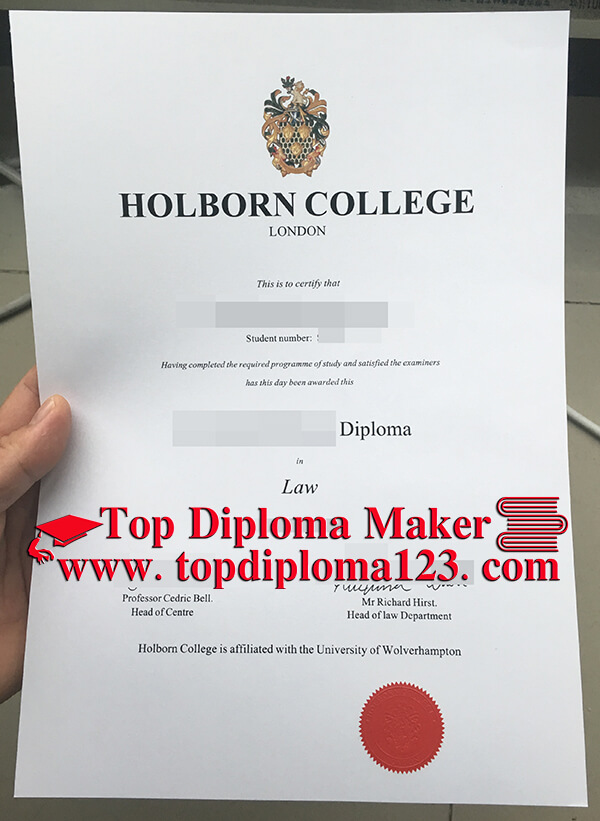  Holborn College diploma 