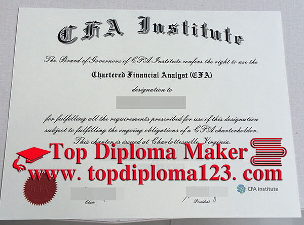  Chartered Financial Analyst (CFA) certificate