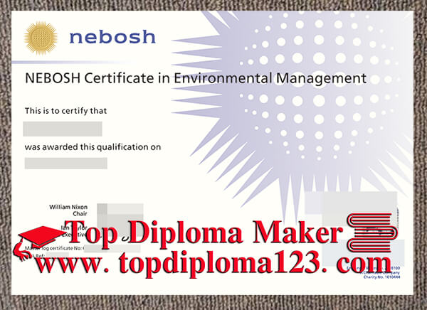 NEBOSH Certificate in Environmental Management certificate
