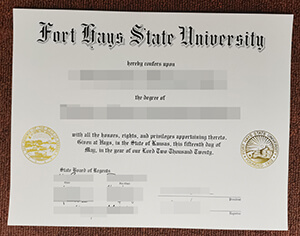 Order a fake Fort Hays State University diploma, bu